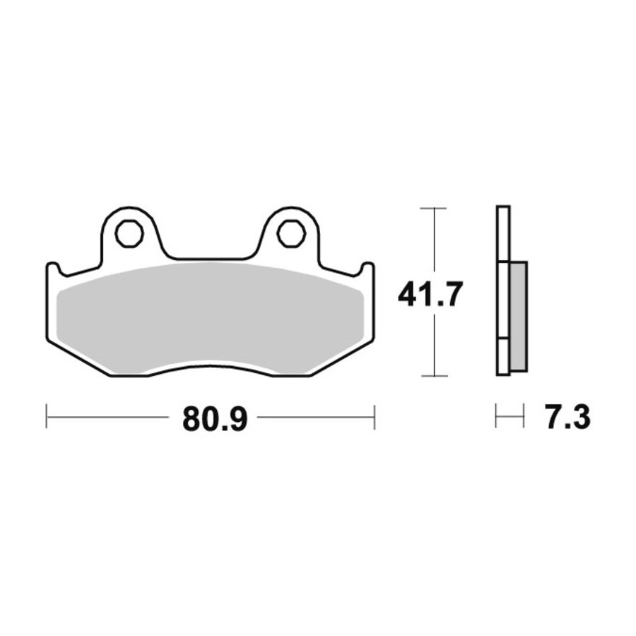 Klocki hamulcowe SBS CERAMIC HONDA MTX125R
