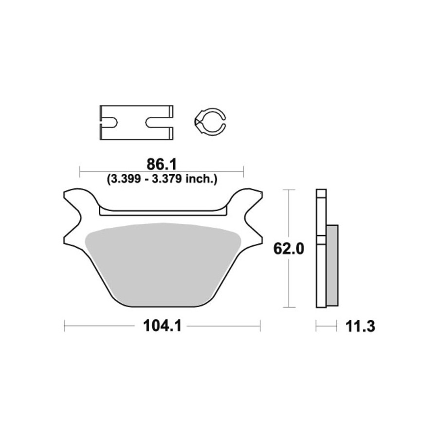 Klocki hamulcowe SBS SINTER HARLEY FLHT 134