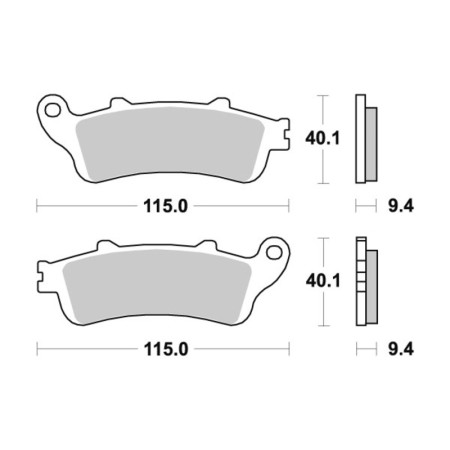 Klocki hamulcowe SBS SINTER HONDA ST1100