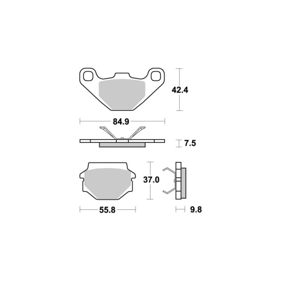 Klocki hamulcowe SBS CERAMIC APRILIA MOTO 6.5
