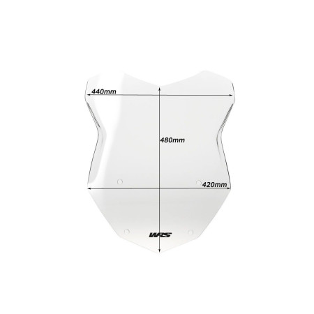 Szyba motocyklowa WRS INTERMEDIO BMW R1250GS clear