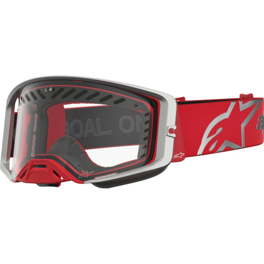 Gogle ALPINESTARS SUPERTECH DURA AIR RD/SLV CLEAR