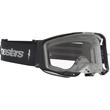 Gogle ALPINESTARS VISION 8 AMBER BLK/SLV CLEAR