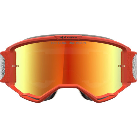 Gogle ALPINESTARS VISION 5 RORA SIL/OR RED