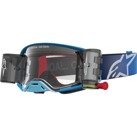 Gogle ALPINESTARS SUPERTECH FIRMA BL/SLV CLEAR