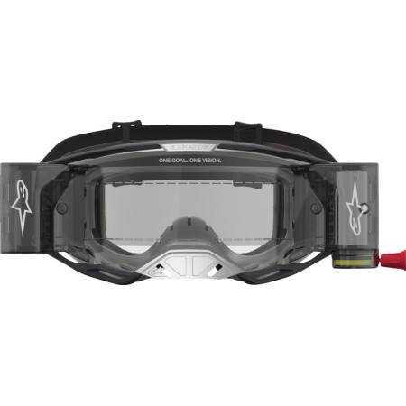 Gogle ALPINESTARS VISION 8 ROLL-OFF BK/SLV CLEAR