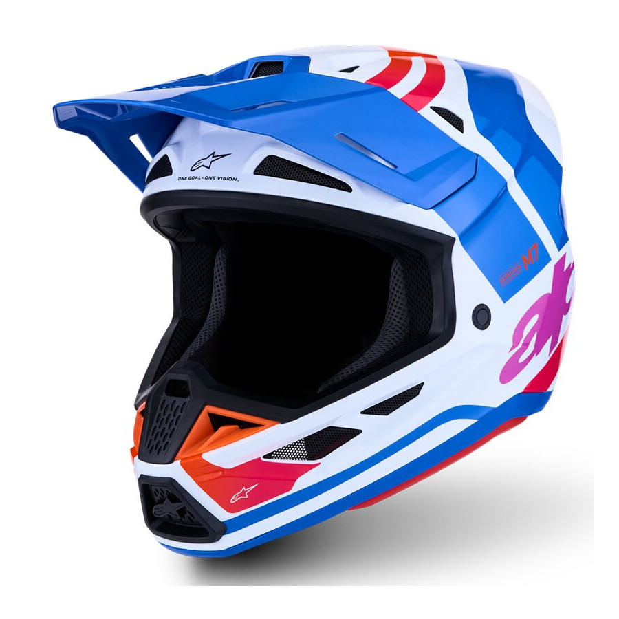Kask ALPINESTARS S-M7 CORE WH/BL/PK