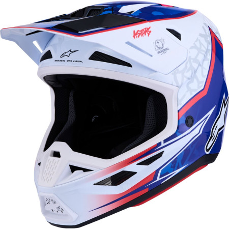 Kask ALPINESTARS S-M7 BLASTER WH/BL/RD