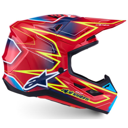 Kask ALPINESTARS S-M7 CAST RD/YL/BL