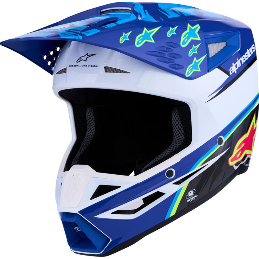 Kask ALPINESTARS S-M3 FALCON BL/BK/PK