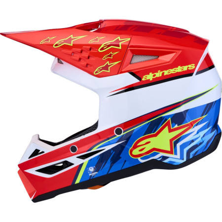 Kask dziecięcy ALPINESTARS YOUTH S-M3 RD/WH/BL
