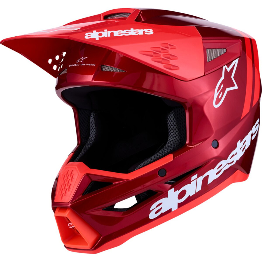 Kask ALPINESTARS S-M3 RADIUM RED/WHITE