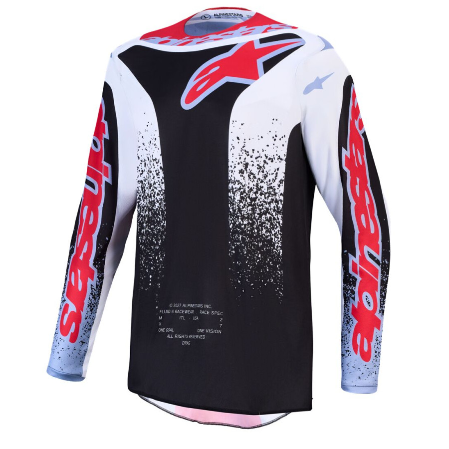 Bluza ALPINESTARS FLUID DRAG BK/WH/BL/RD