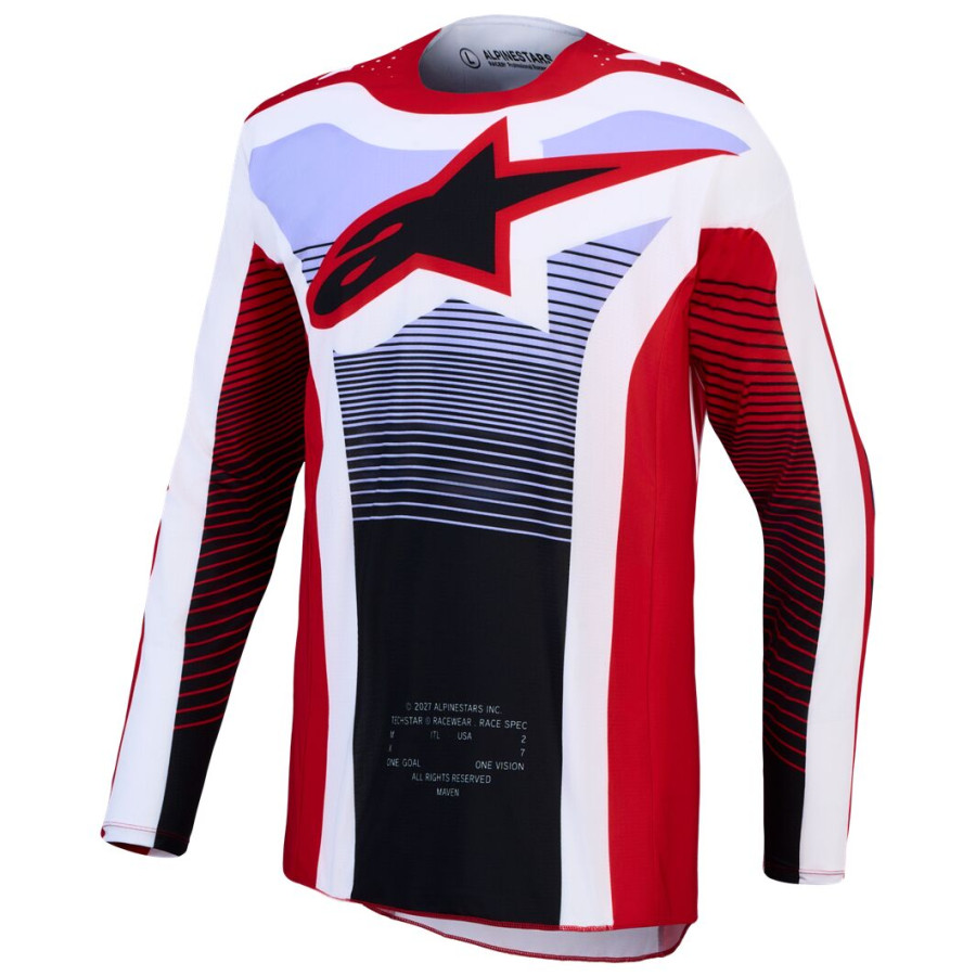 Bluza ALPINESTARS TECHSTAR MAVEN RD/WH/BK