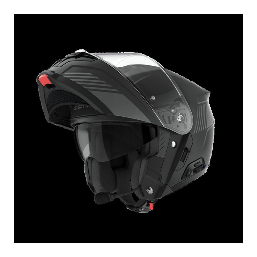 Kask modułowy z interkomem SENA SPECTER BK MATT