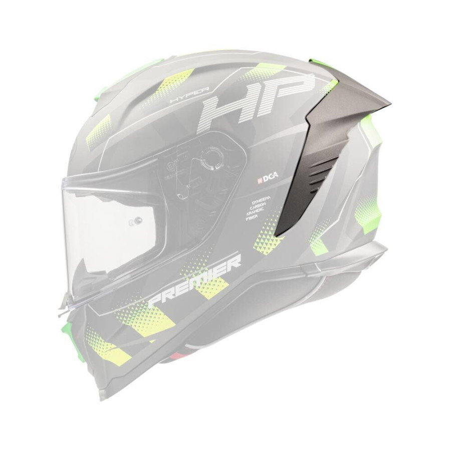 Spoiler do kasku Premier Hyper black matt 
