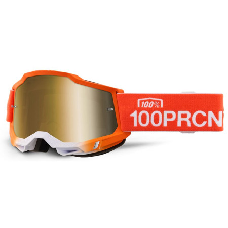 Gogle 100% ACCURI 2 ANTWERP ORANGE MIRROR GOLD