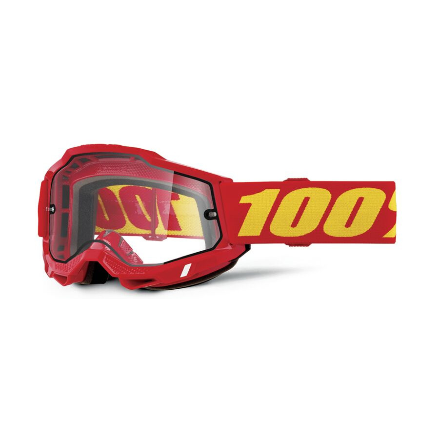 Gogle 100% ACCURI 2 ENDURO RED MIRROR CLEAR