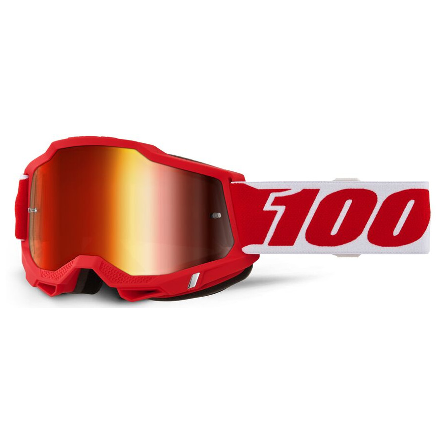 Gogle dziecięce 100% ACCURI 2 JR RED MIRROR RED